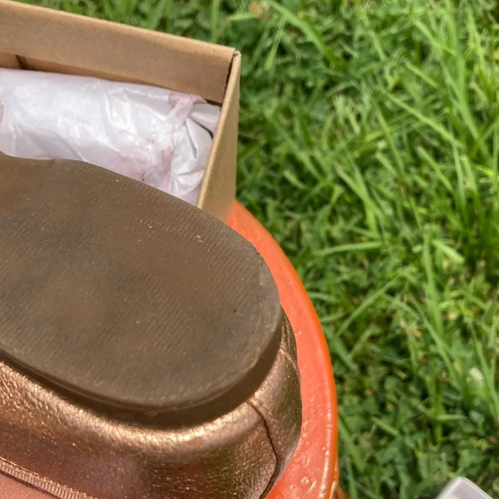 Beautiful Jessica Simpson ballerina ankle strap flats with faux stones. - Picture 9 of 14